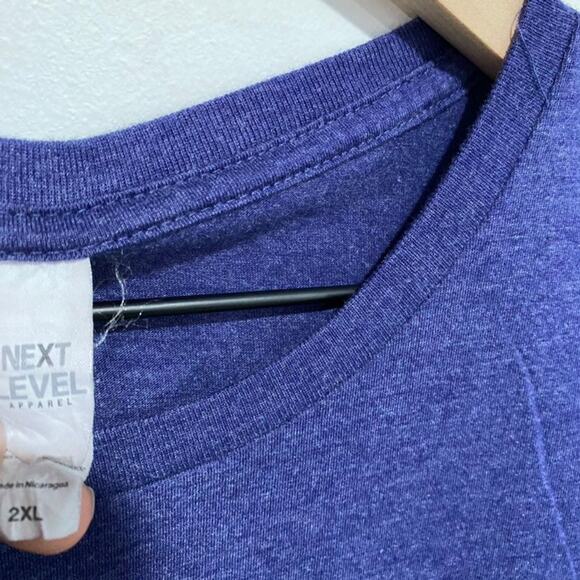 Next Level Apparel Blue T Shirt Size XXL - Picture 3 of 5